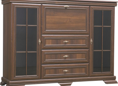 Wohnzimmerschrank 158cm XXL Low Boards Anrichte Holz Kommode Sideboard Kommoden